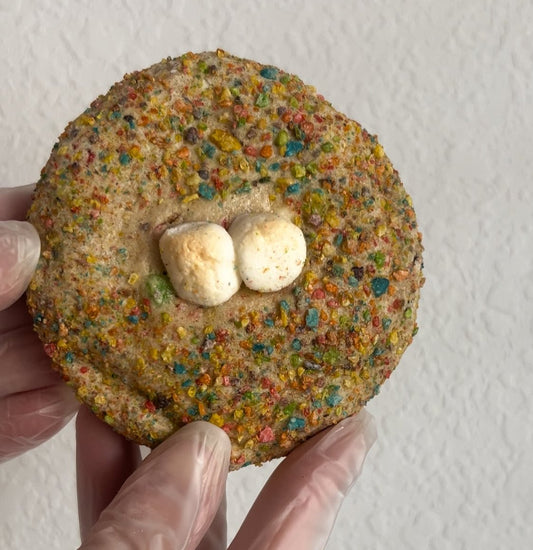 Pebbles & Mallows Stuffed Protein Cookie