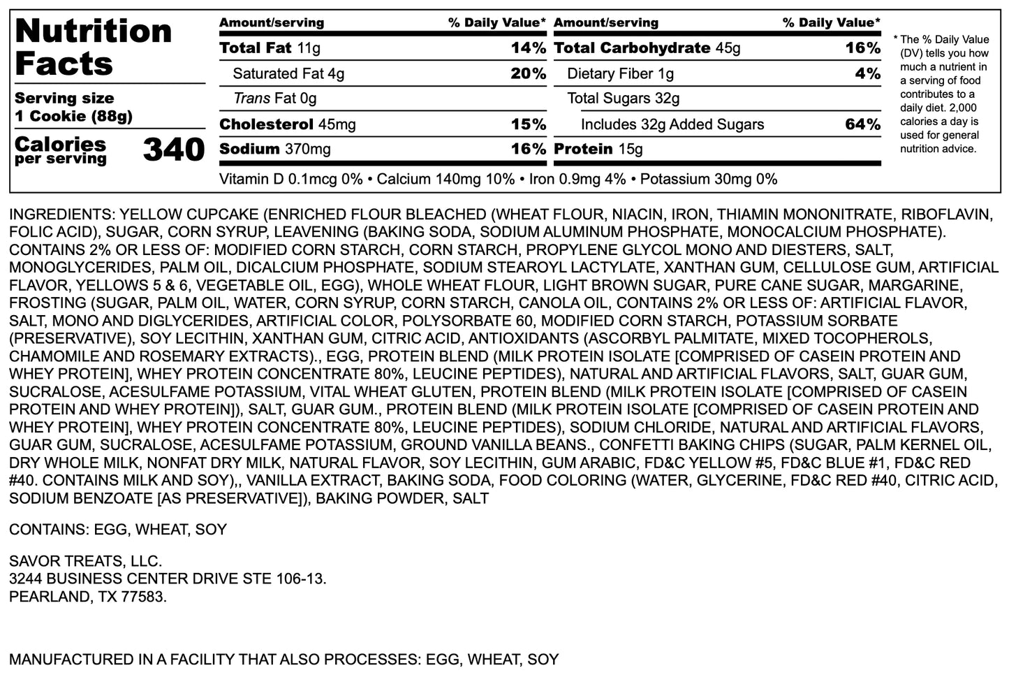 Wholesale Let Them Eat Cake Stuffed Protein Cookie