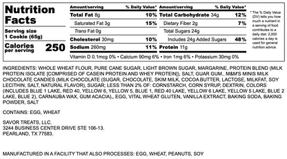 M&M Regular Protein Cookie