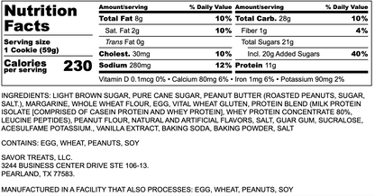 Peanut Butter Regular Protein Cookie