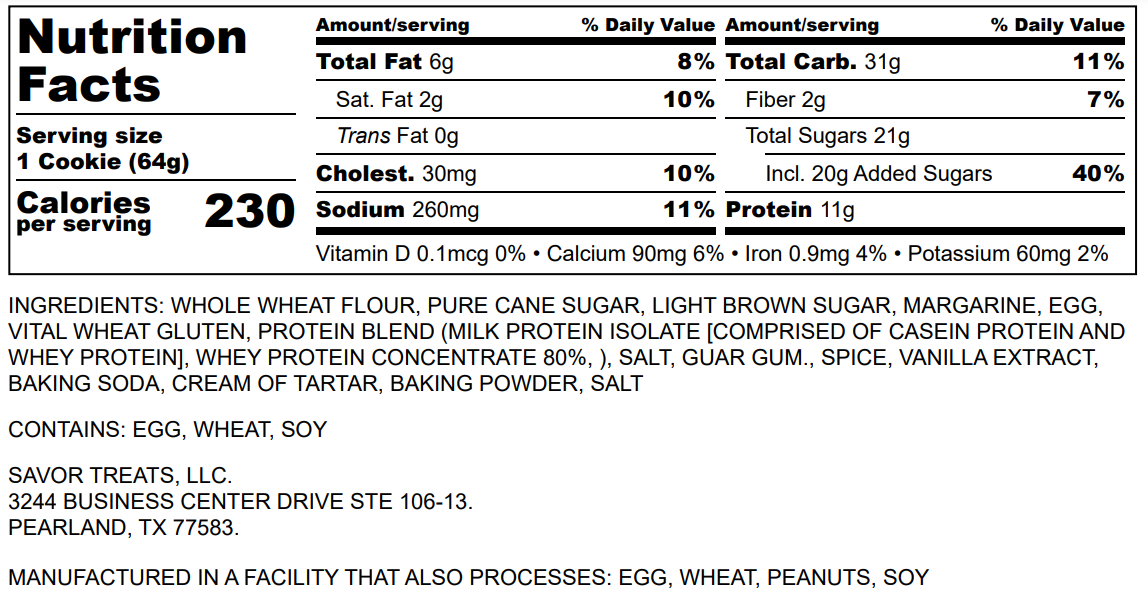 Snickerdoodle Regular Protein Cookie